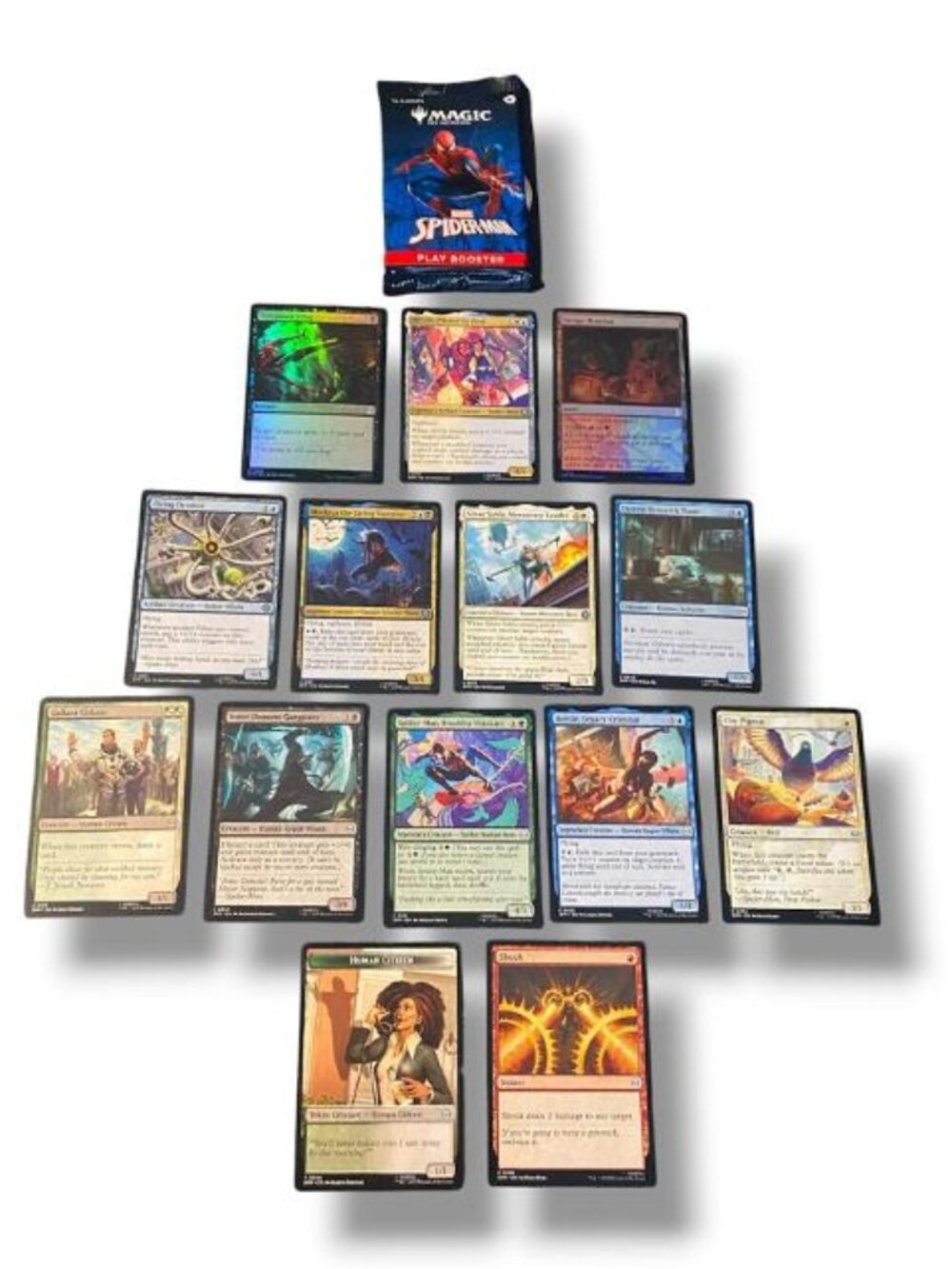 NEW - 13PC Magic the Gathering Marvel SPIDERMAN Play Booster Pack - RIPPED